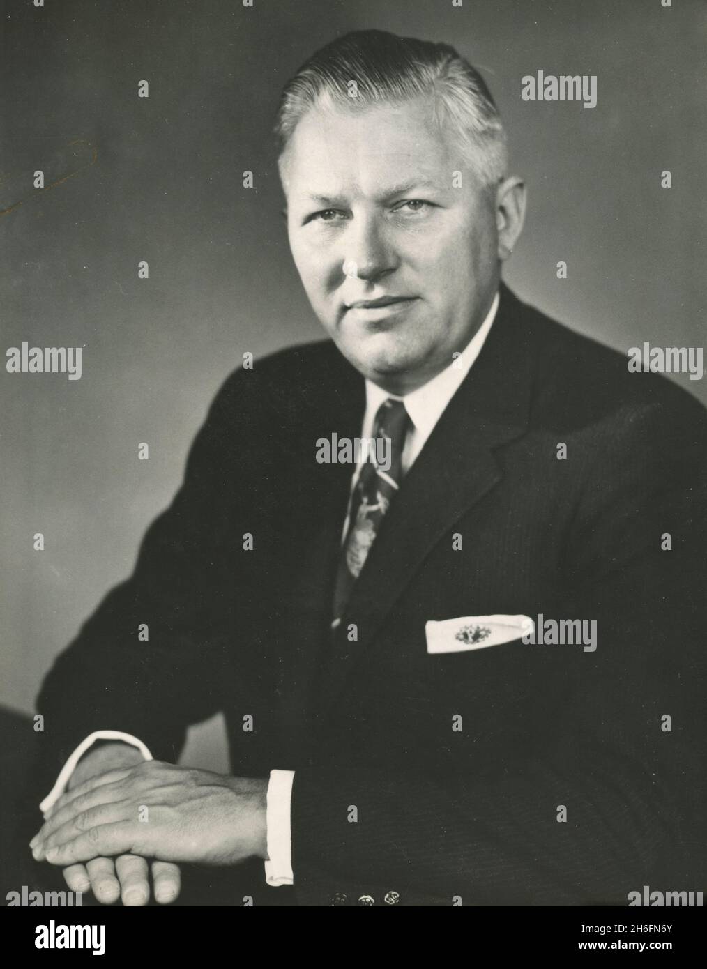 John F. Floberg, US Assistant Secretary of the Navy and member of the Atomic Energy Commission, USA 1952 Stock Photo