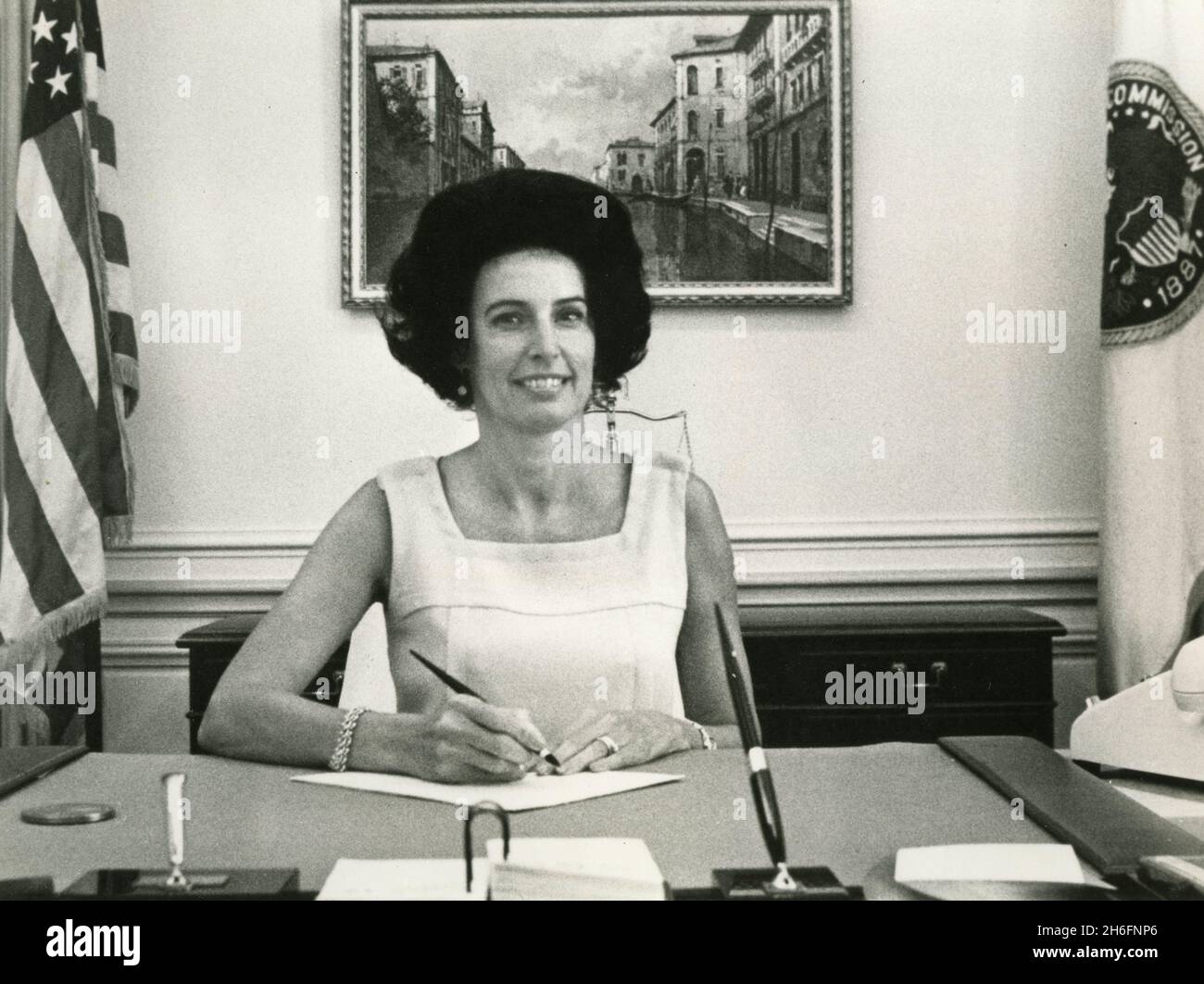 Mrs. Virginia Mae Brown, Head of the US Interstate Commerce Commission, USA 1968 Stock Photo