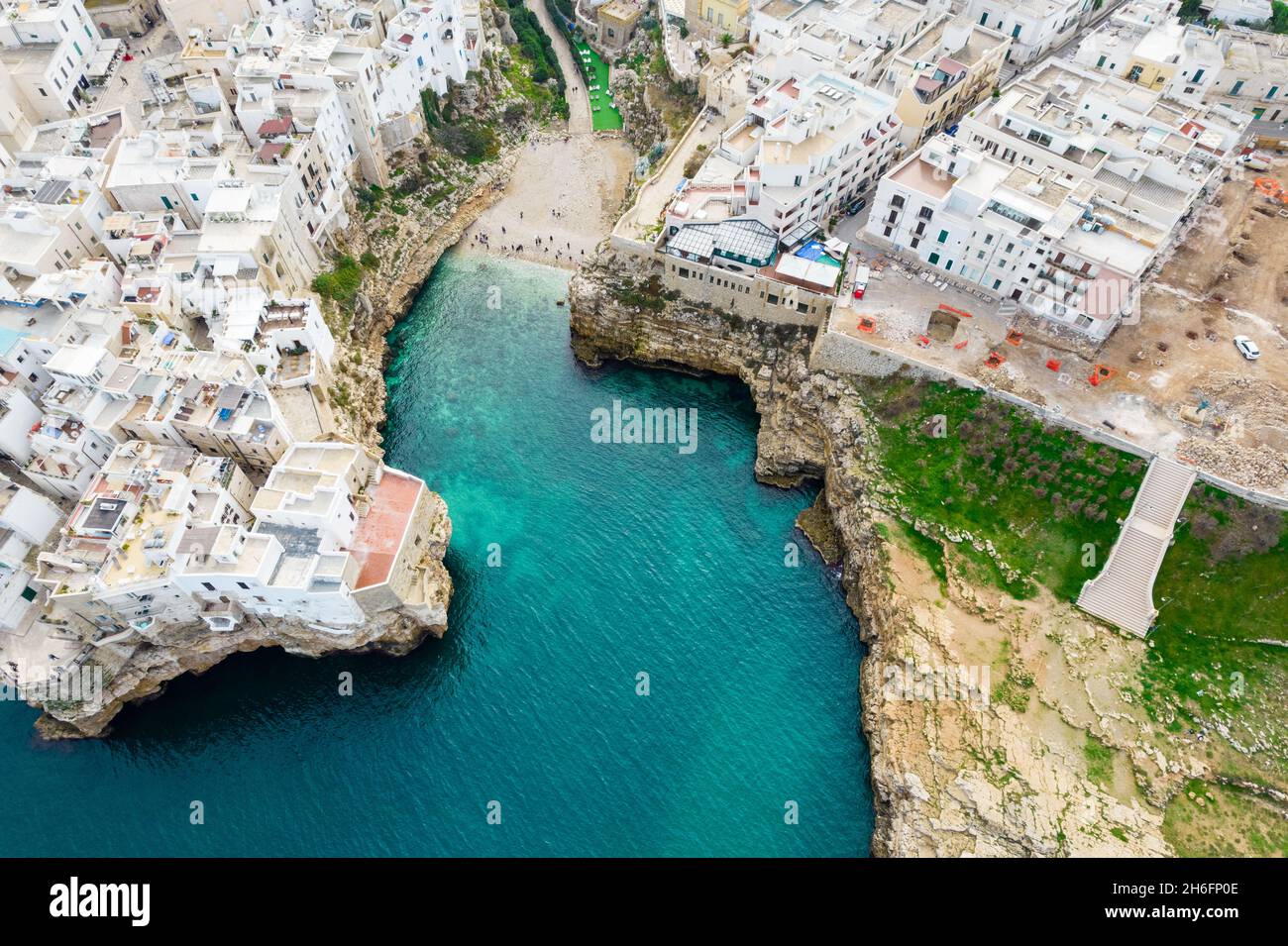 Polignano city aerial view drone hi-res stock photography and images ...
