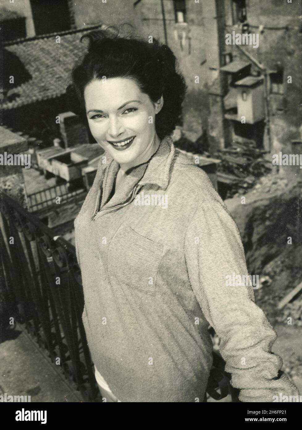 Austrian-born English film actress Tamara Lees, 1950s Stock Photo