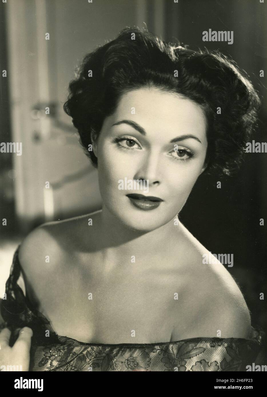 Austrian-born English film actress Tamara Lees, 1950s Stock Photo