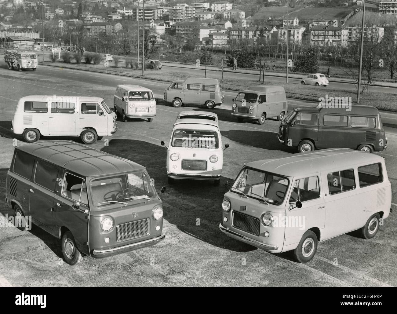 FIAT 600 T family van in different versions, Italy 1962 Stock Photo