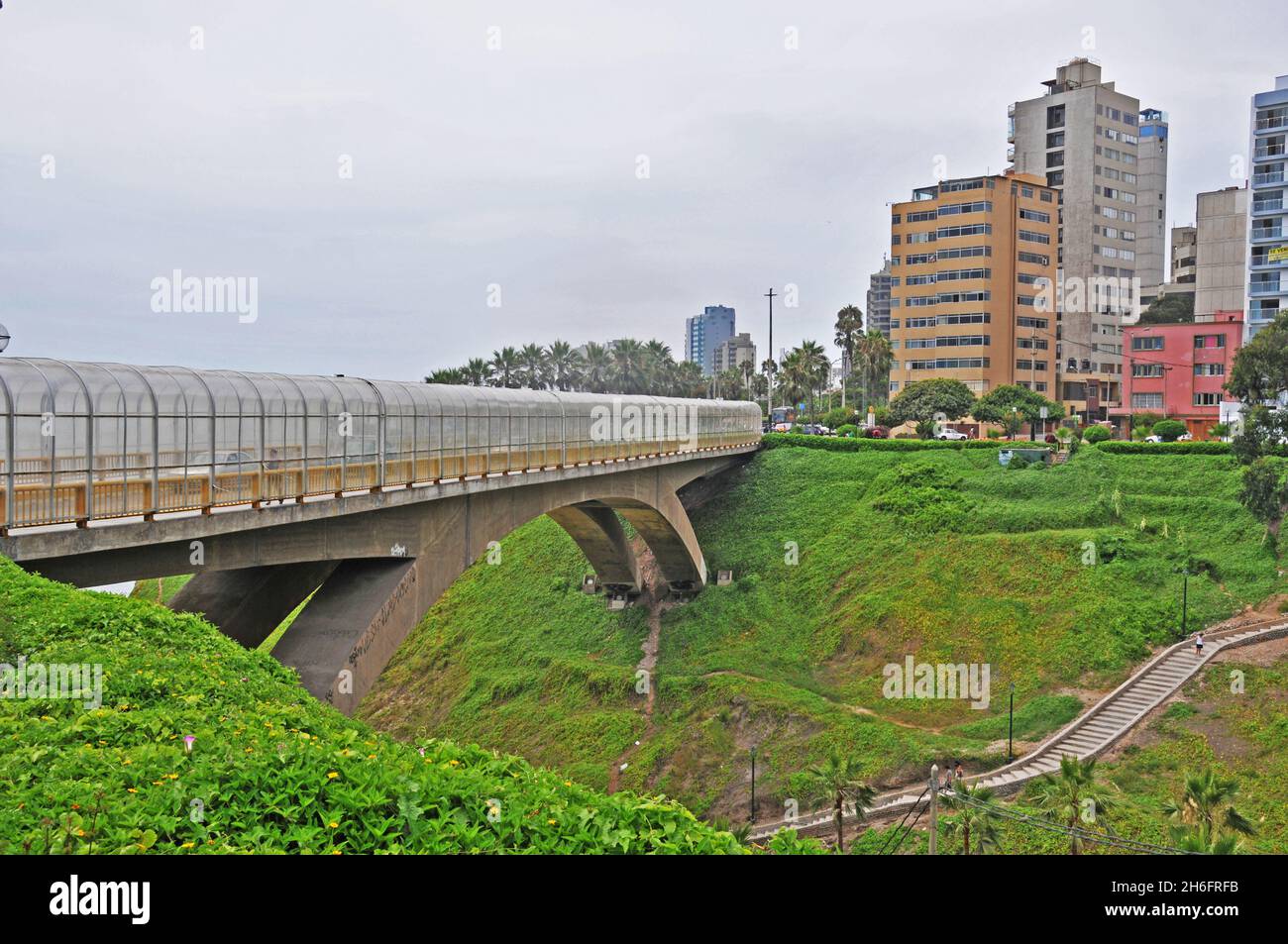 bridge, Miraflores, Lima, Peru Stock Photo