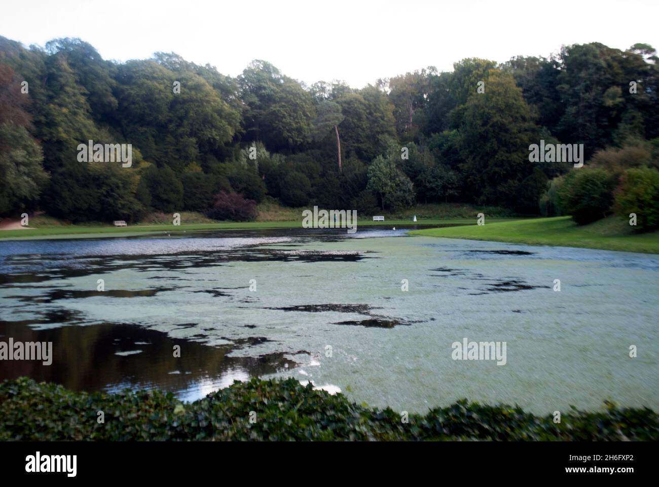 River Skell at Studley Royal Water Gardens, Studley Royal Park ...