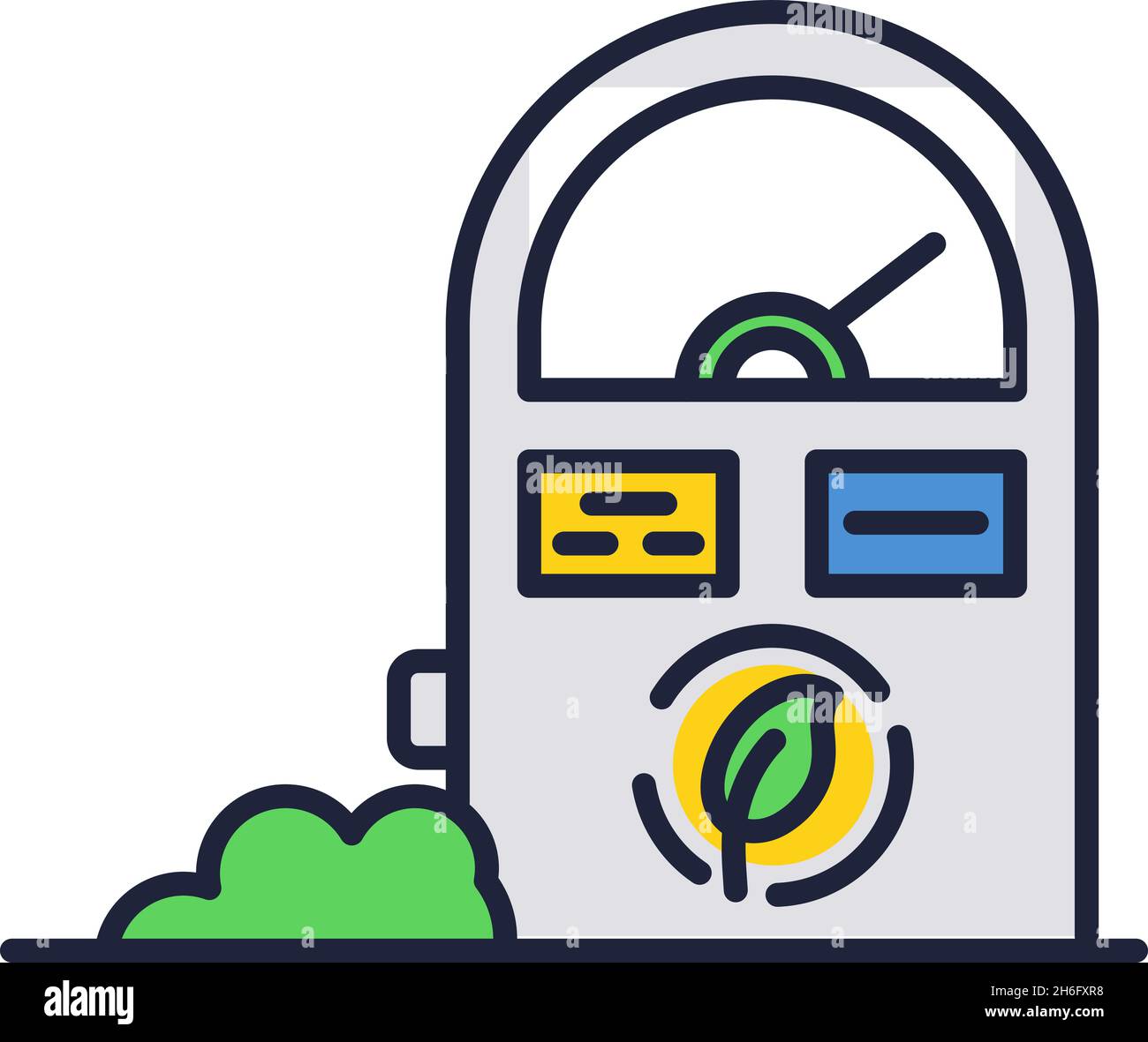 Eco fuel icon bio green gas station vector Stock Vector Image & Art Alamy