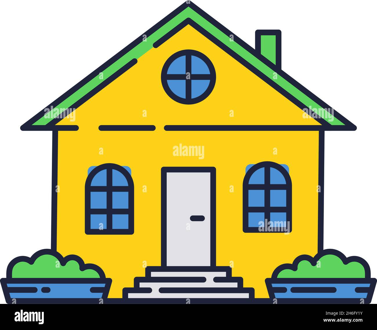 Eco green house logo, home vector icon Stock Vector Image & Art - Alamy