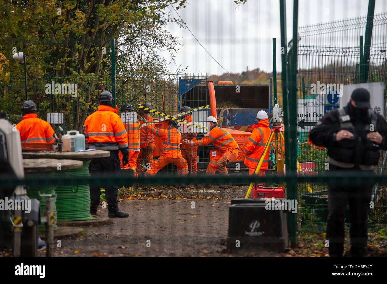 Wendover, UK. 13th November, 2021. HS2 having evicted the final two
