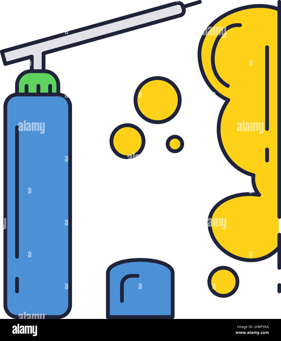 Foam spray icon silicone, polyurethane glue vector Stock Vector Image & Art Alamy