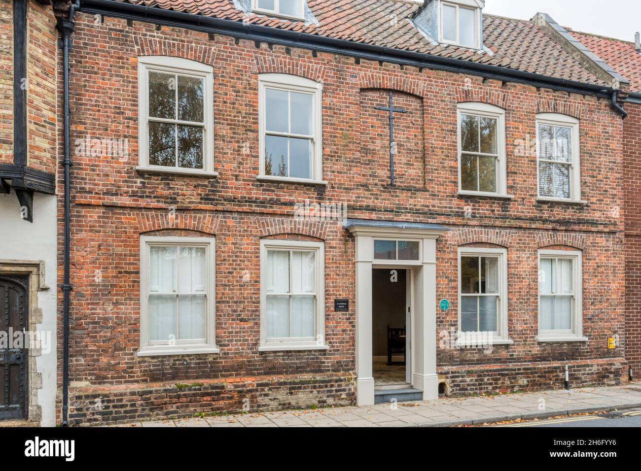 C18th front on C17th St Nicholas House, King's Lynn. Stock Photo