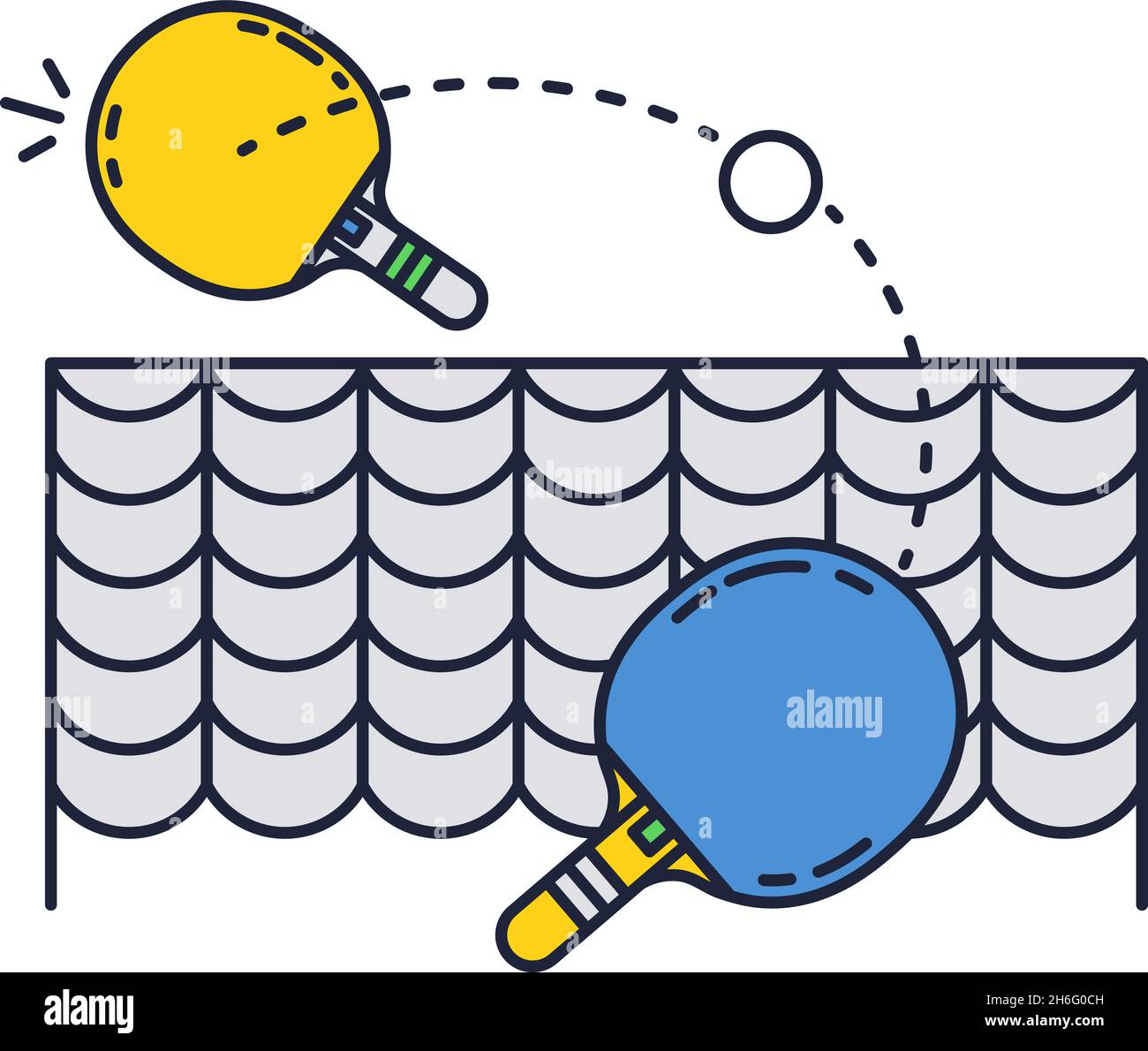 Table tennis vector ping pong racket and ball icon Stock Vector Image ...