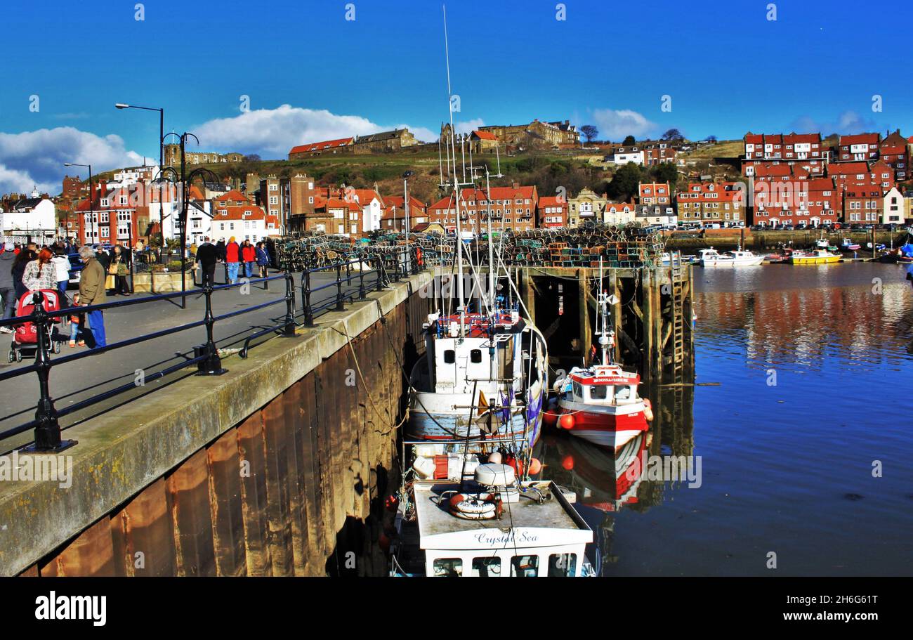Whitby Marina - England Stock Photo - Alamy