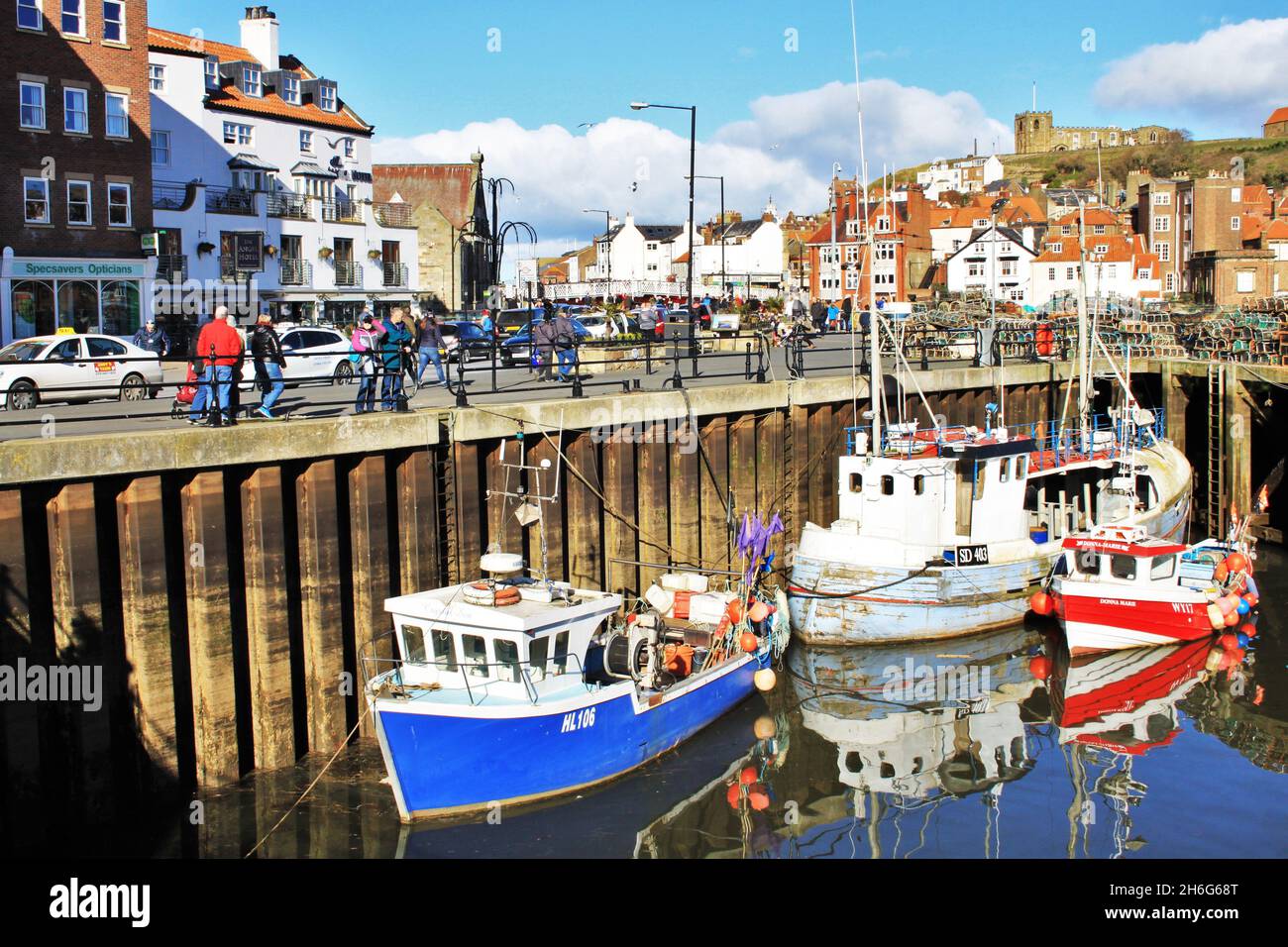 Whitby Marina - England Stock Photo - Alamy