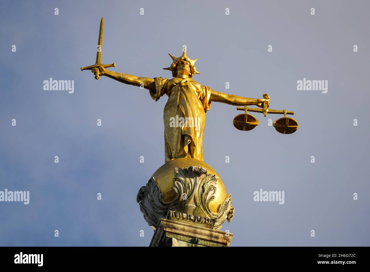Statue of Lady Justice atop the Old Bailey, Central Criminal Court of
