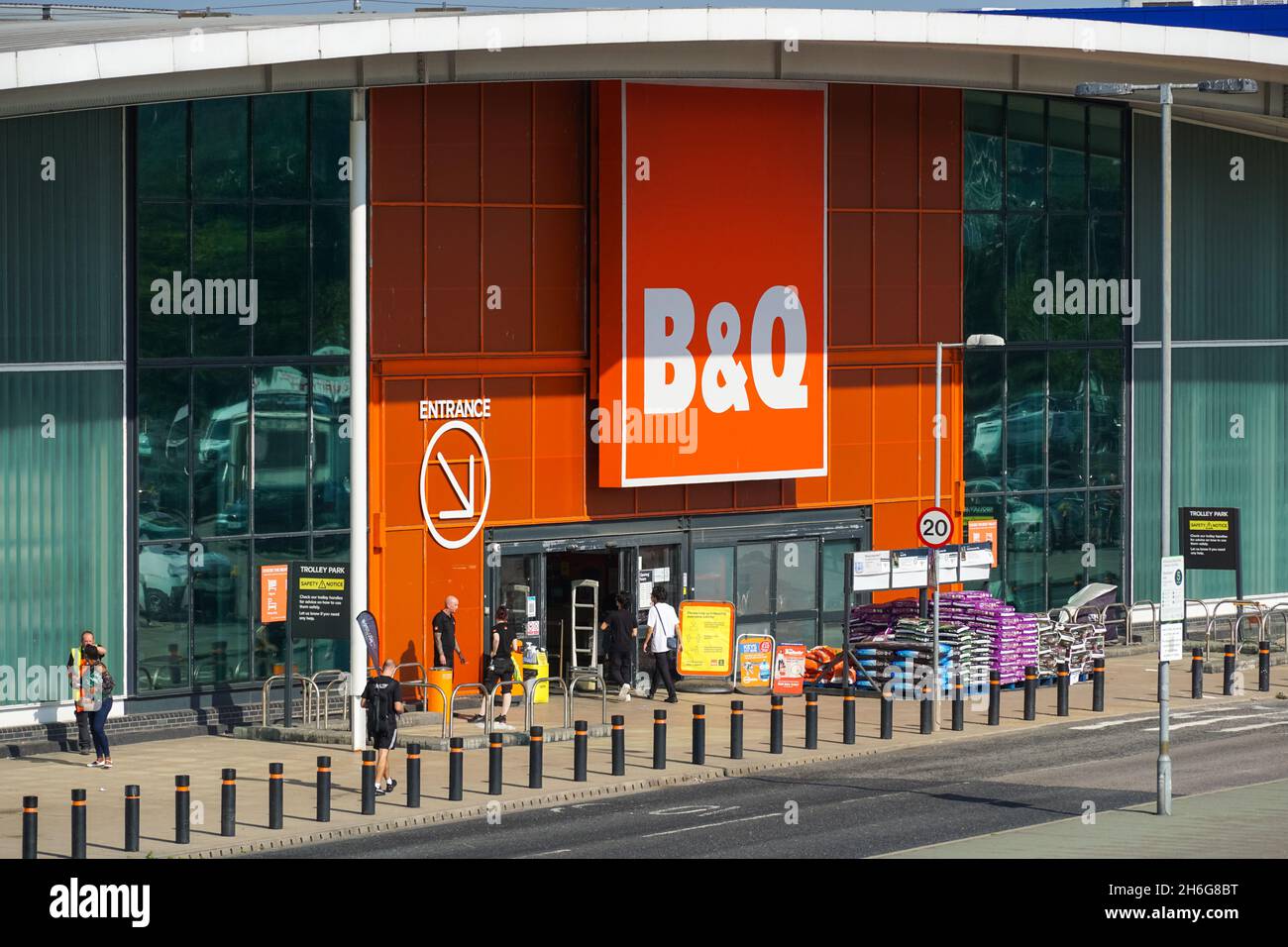 B&Q store in Greenwich, London England United Kingdom UK Stock Photo