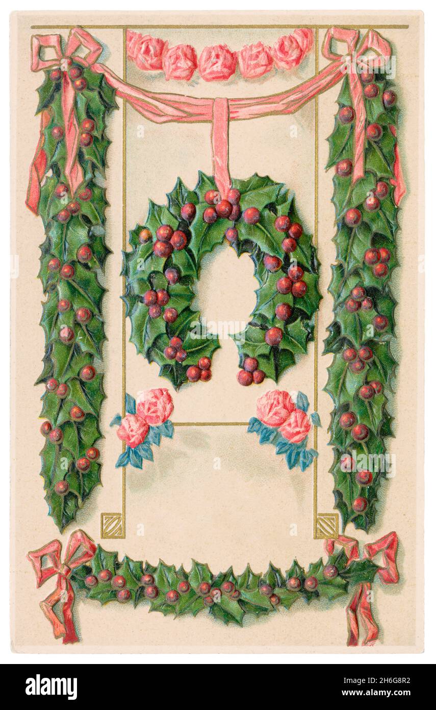 Victorian christmas tree illustration hires stock photography and