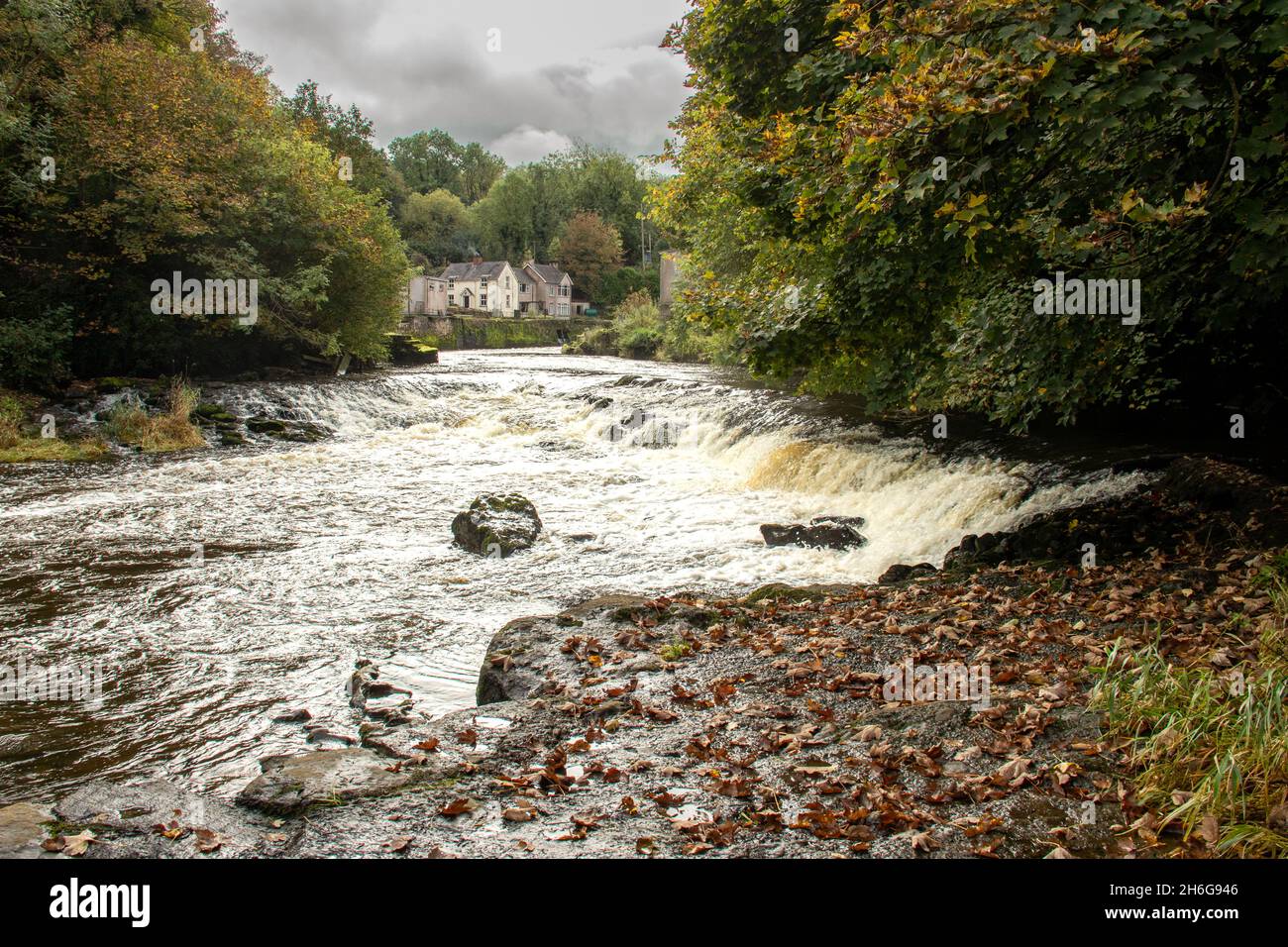 River Blackwater at Benburb, Co. Tyrone, Northern Ireland Stock Photo