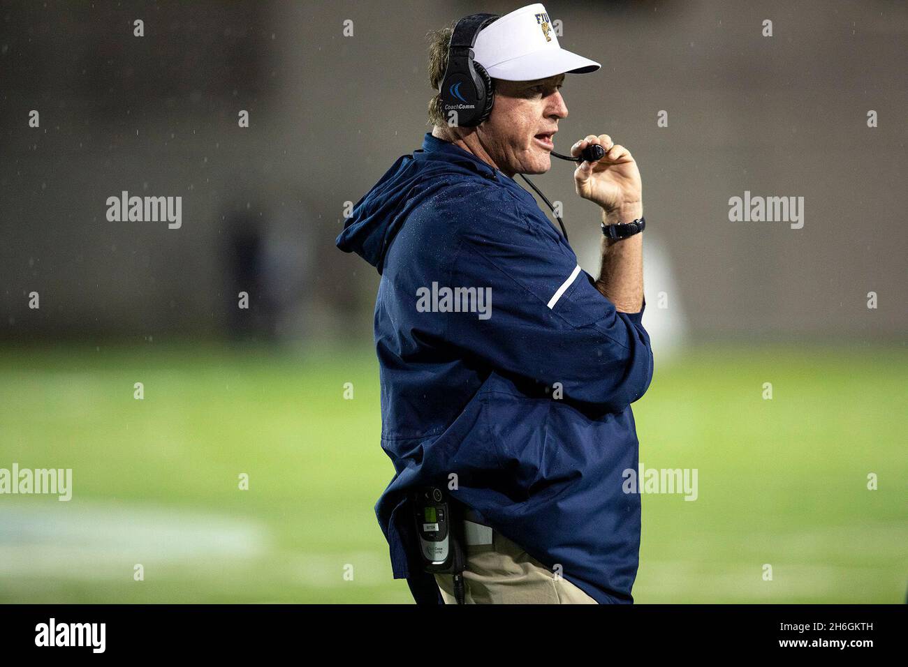 Montgomery, USA. 21st Dec, 2019. Florida International head coach Butch Davis stands on the sidelines during the first quarter of the Camellia Bowl against Arkansas State in Montgomery, Alabama on Saturday, Dec. 21, 2019. (Photo by Daniel A. Varela/Miami Herald/TNS/Sipa USA) Credit: Sipa USA/Alamy Live News Stock Photo