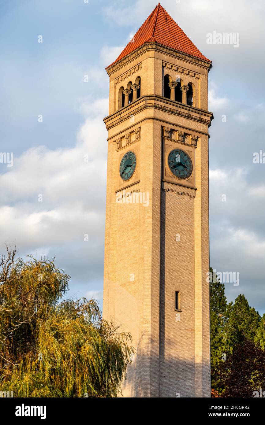 Clock Tower In Riverfront Park. Spokane, Washington Stock Photo Alamy