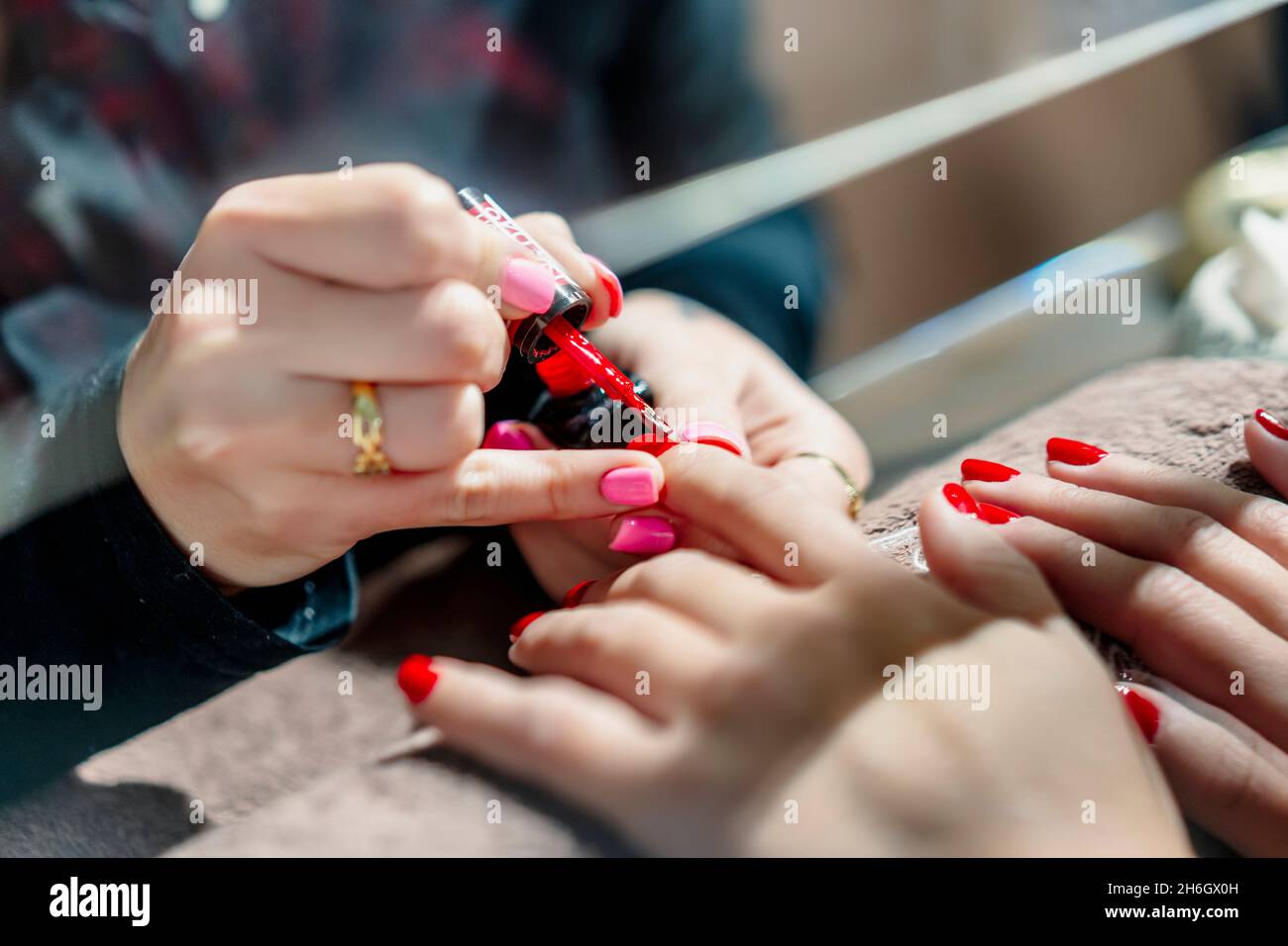 Acrylic nails procedure hires stock photography and images Alamy