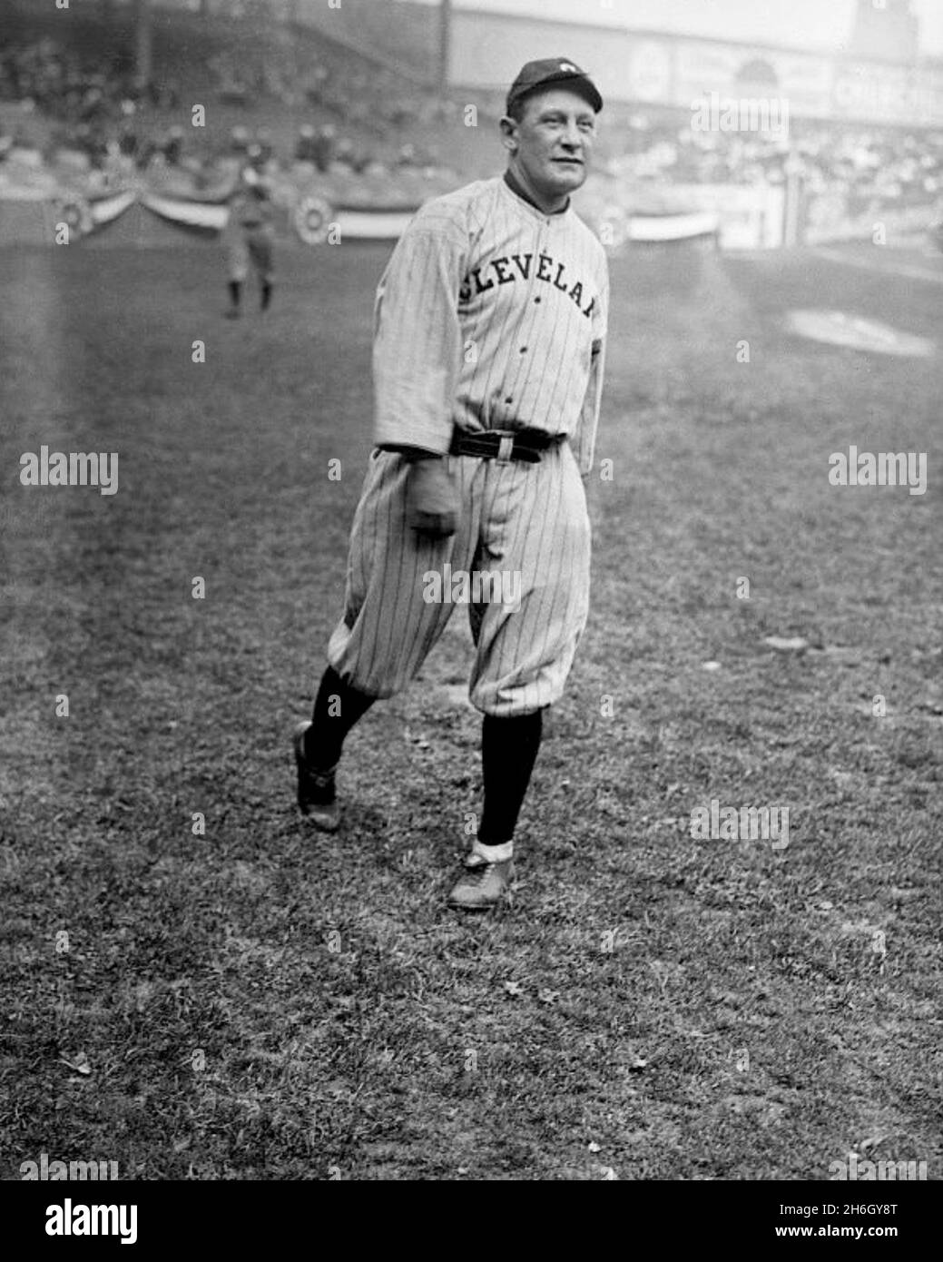 William Herman "Germany" Schaefer, Cleveland Indians, 1918. Stock Photo