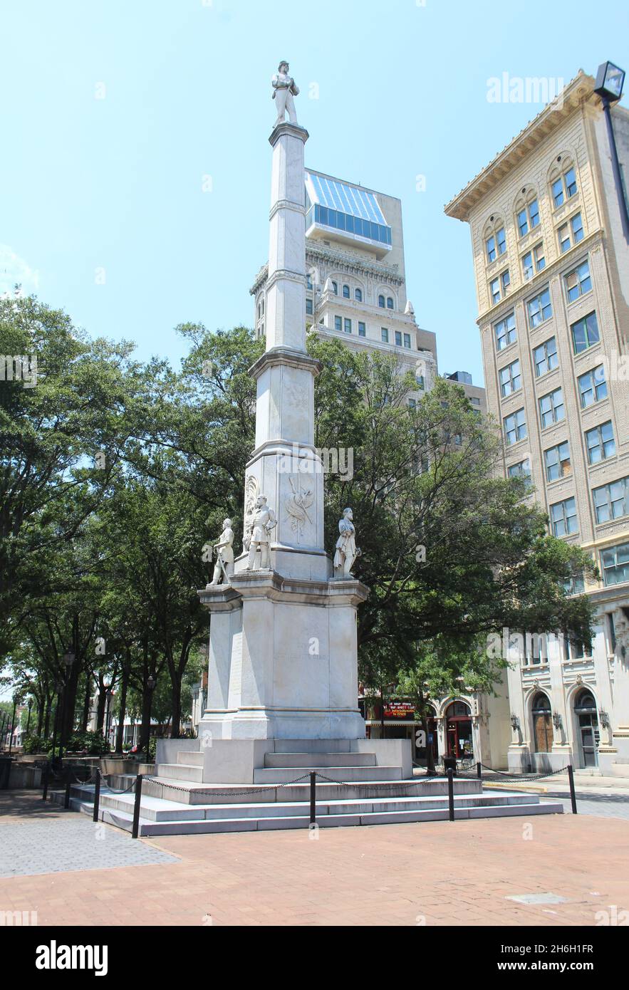 Confederate monument in Augusta, Georgia Stock Photo