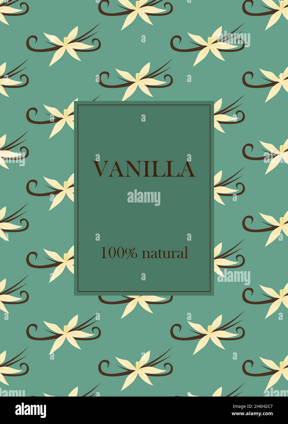 vanilla-flower-label-template-vector-illustration-with-place-for-text