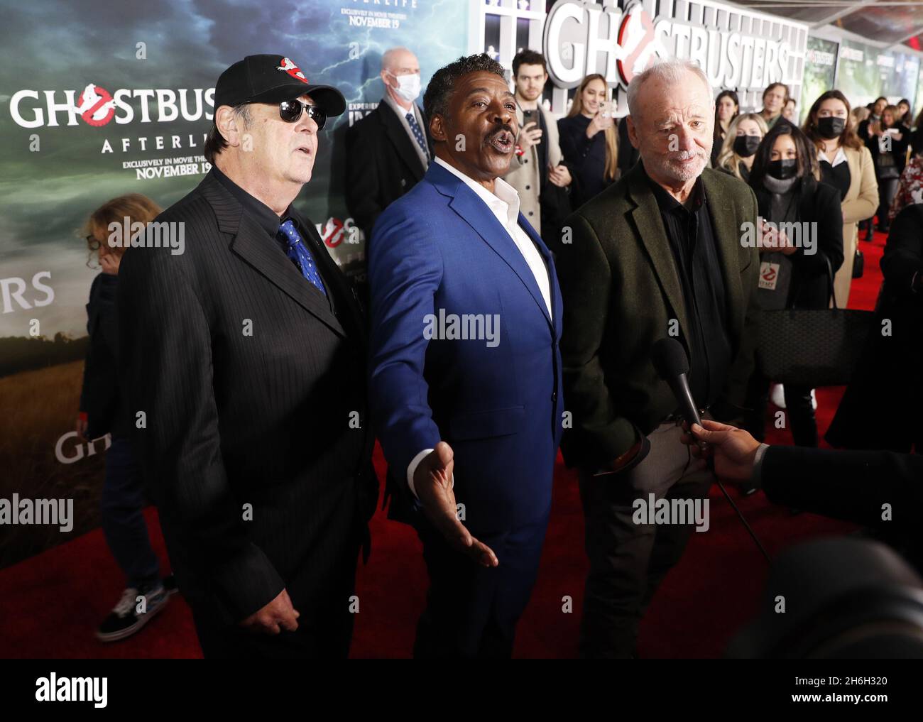 New York, United States. 15th Nov, 2021. Dan Aykroyd, Ernie Hudson and(01)
