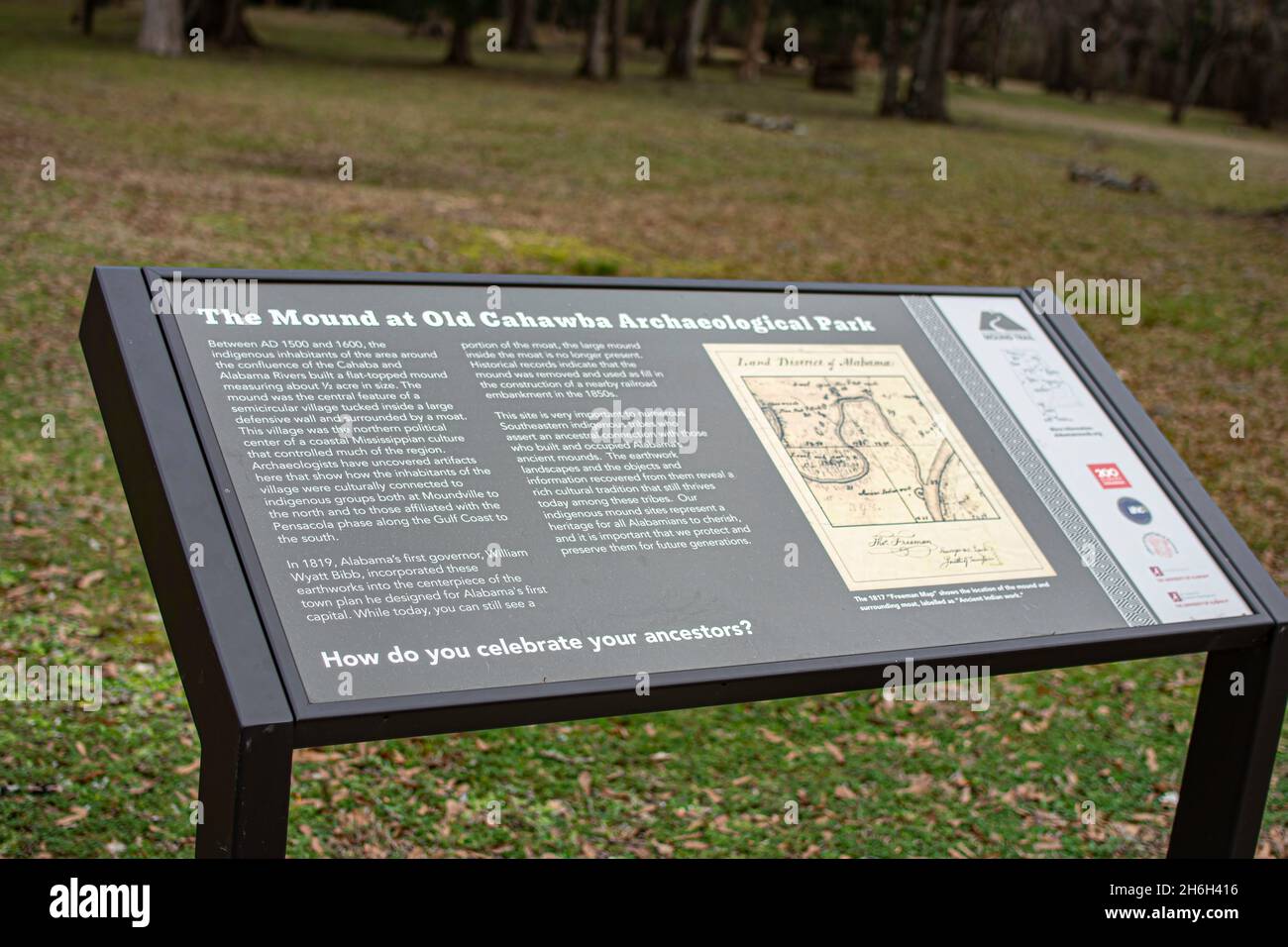 Orrville, Alabama, USA Jan. 26, 2021 Informational sign regarding