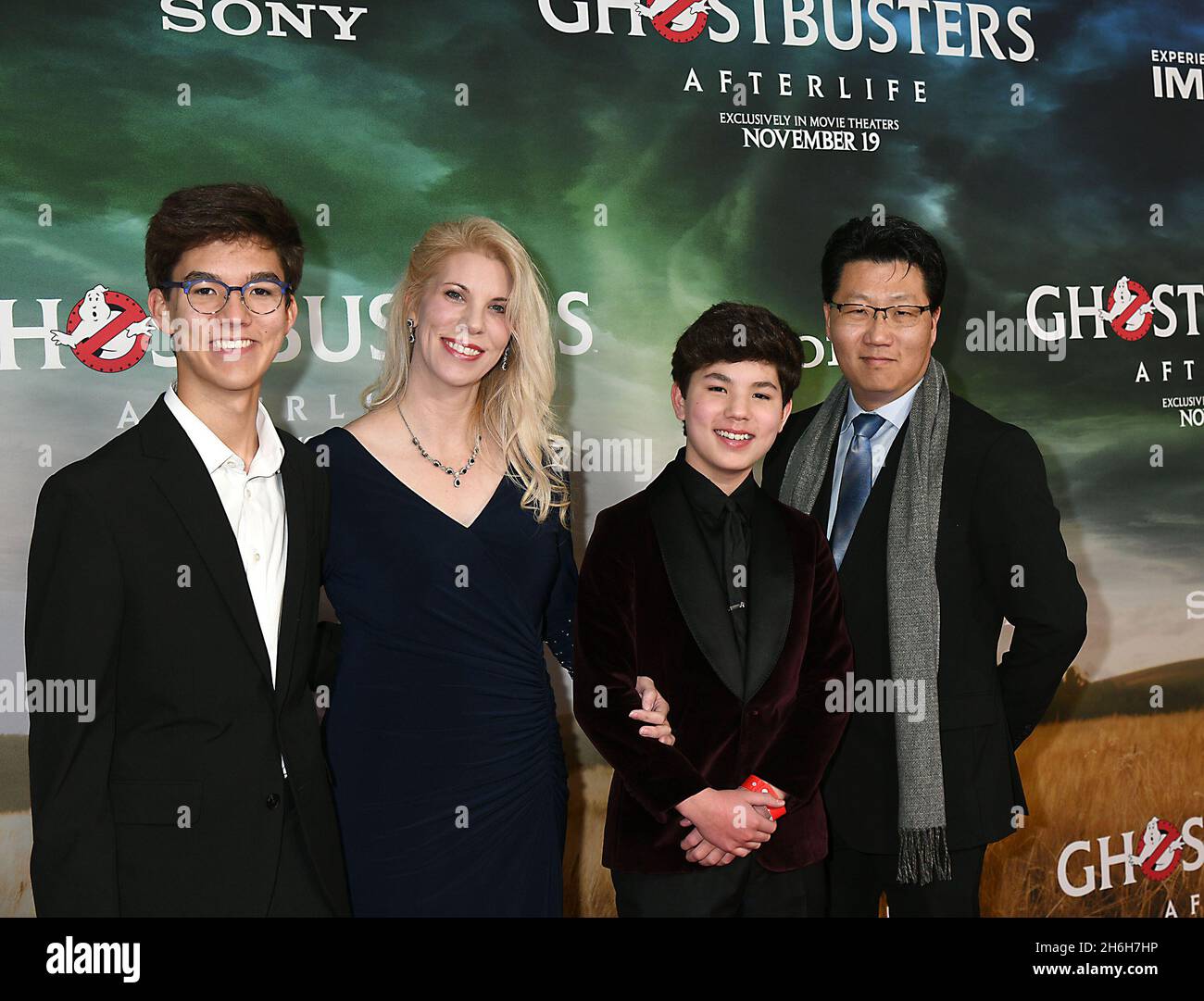Logan Kim attends the "GhostbustersAfterlife" Movie Premiere on