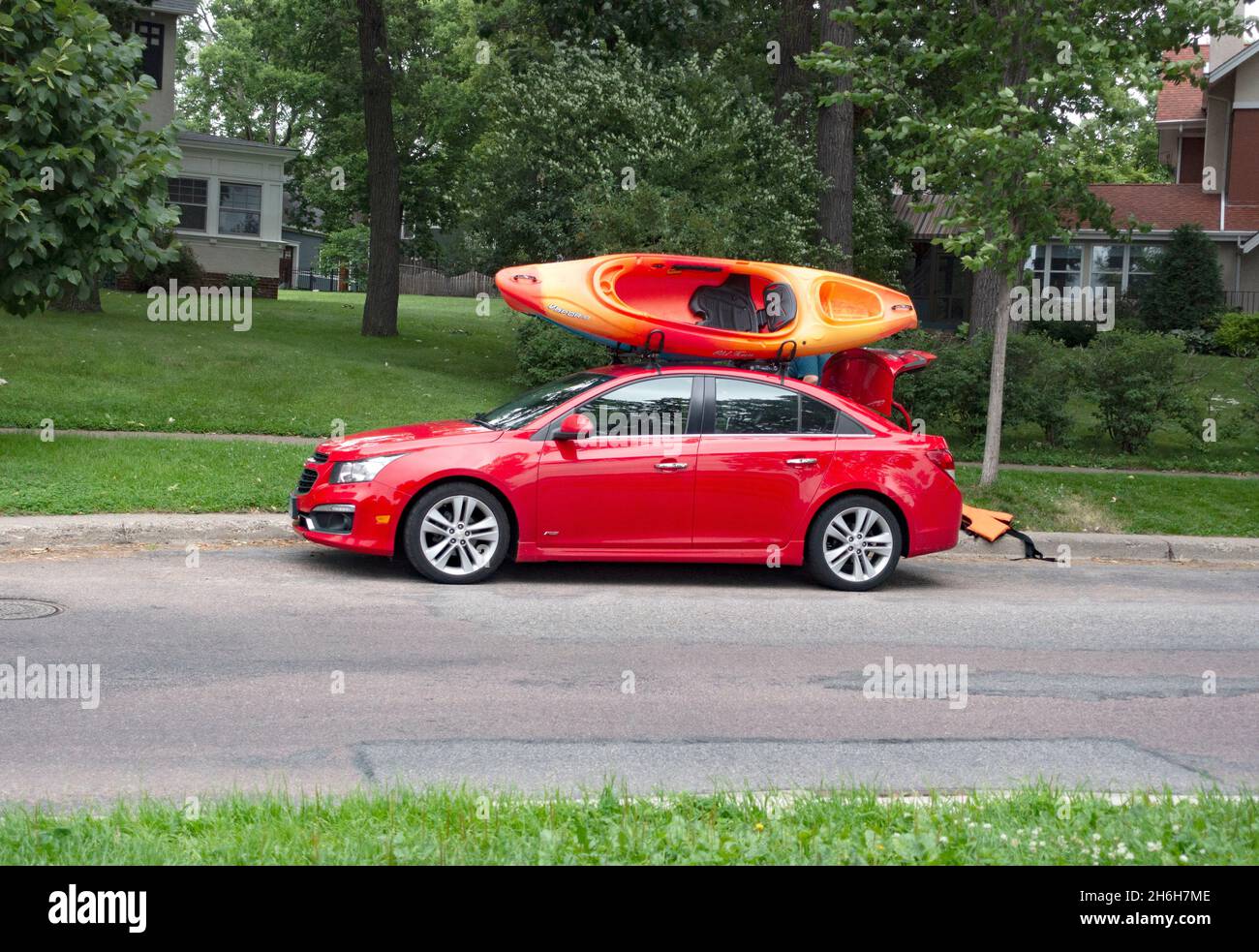 Kayak in trunk of car sale