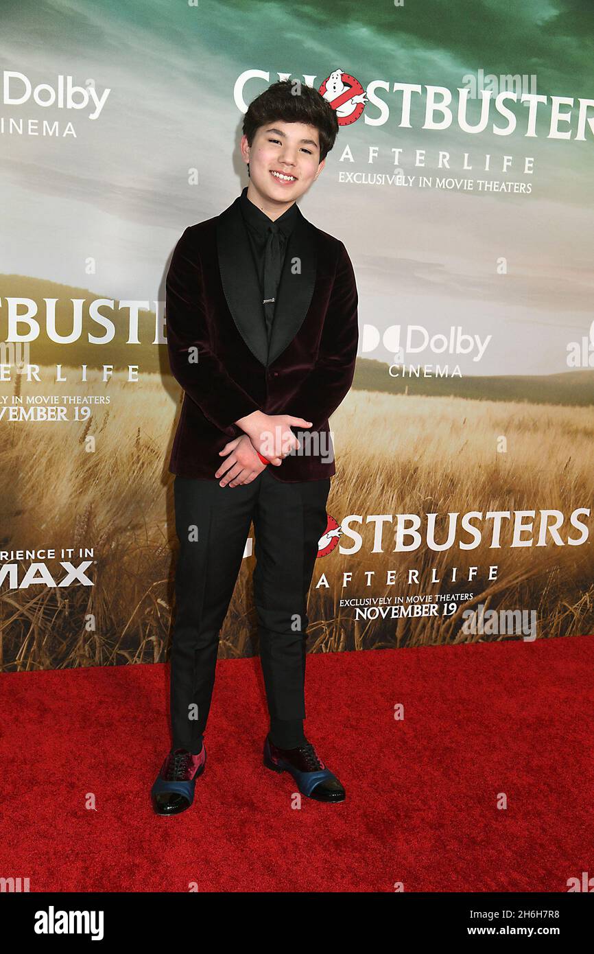 Logan Kim attends the &ldquo;Ghostbusters:Afterlife&rdquo; Movie Premiere on