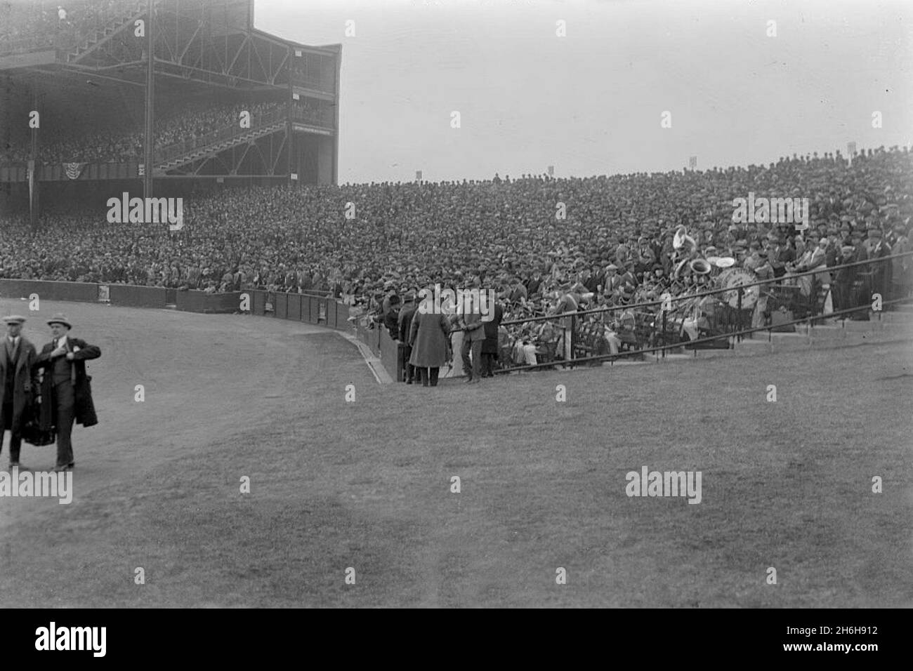 Crowd on Opening Day, Yankee Stadium, New York 1923. Stock Photo