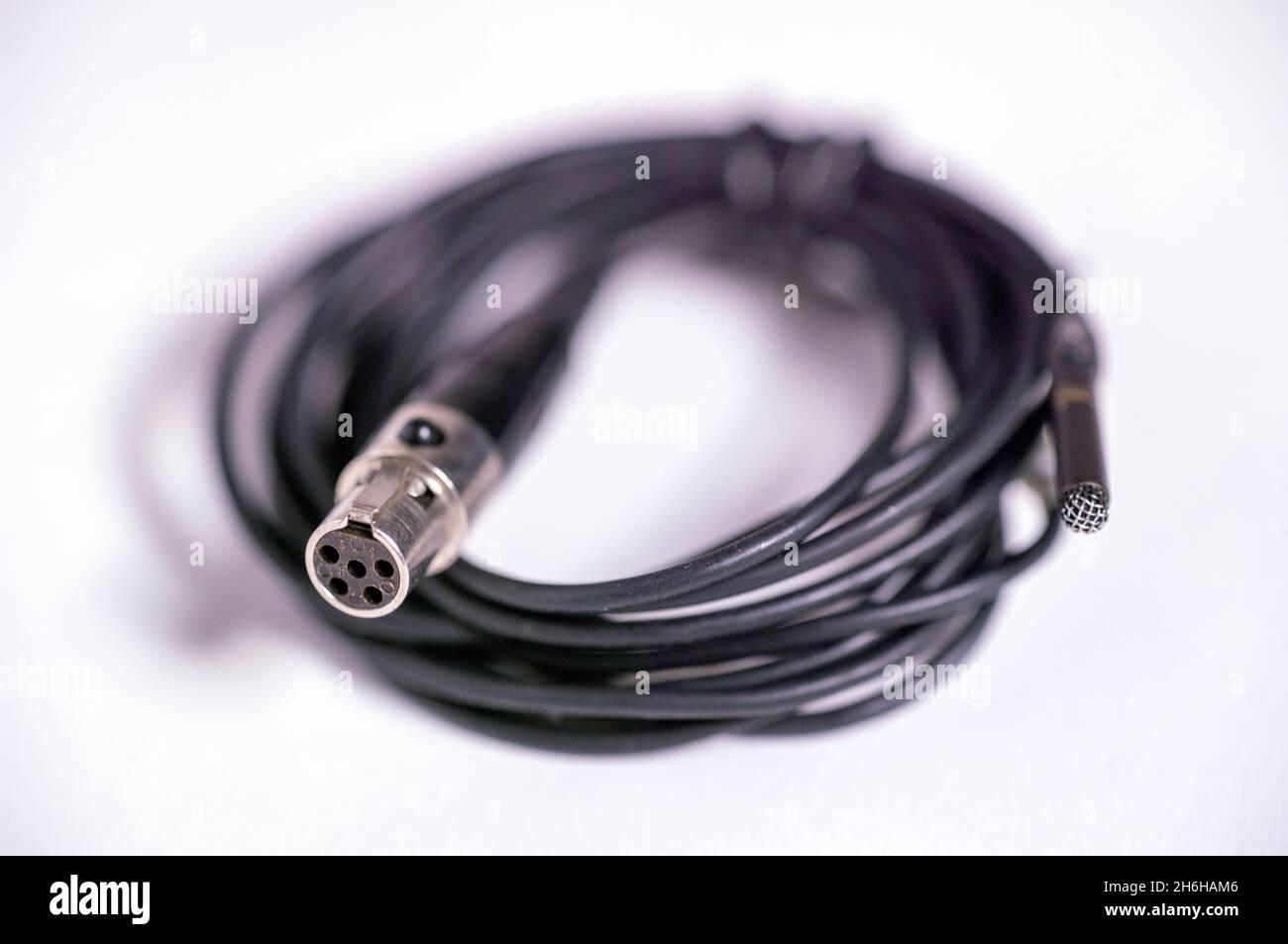 Professional lab microphone used in Film, video and TV production. Stock Photo