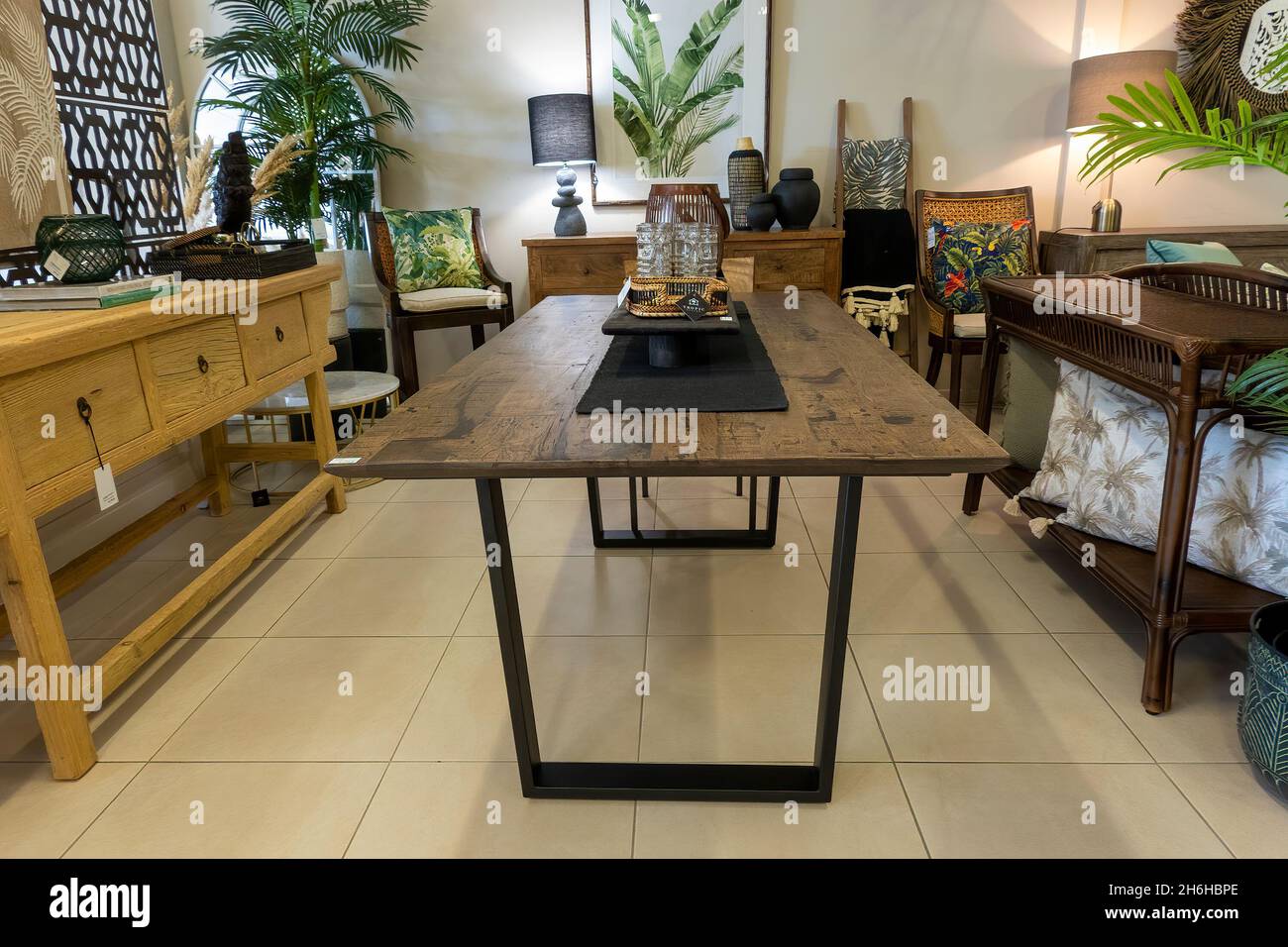 Townsville, Queensland, Australia November 2021 A dining table and