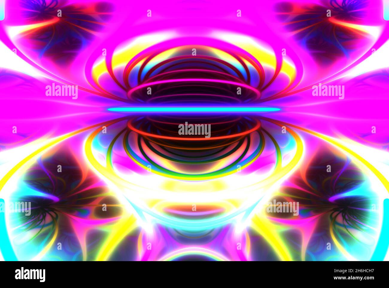 3D render abstract generative art  background with colorful polygonal elements Stock Photo