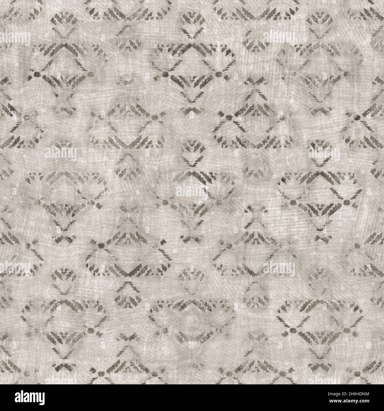 Seamless tan brown grungy tribal neutral rug motif surface pattern ...