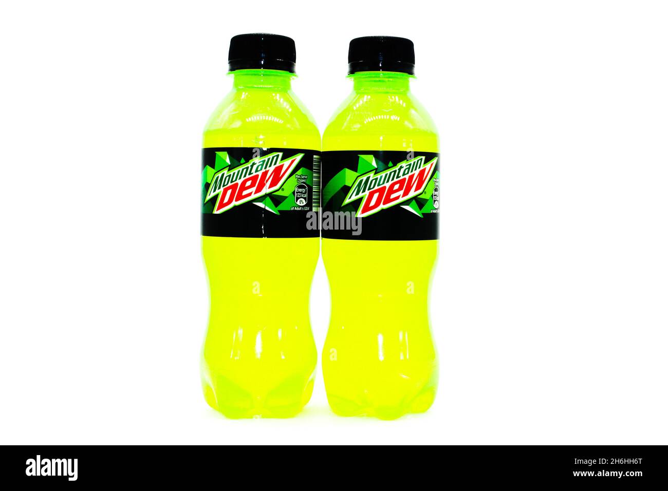 Noida , Utter pardesh , India - october 17 2021 , Cold drink , Cold drink bottles on white background with selective focus in noida october 17 2021 Stock Photo