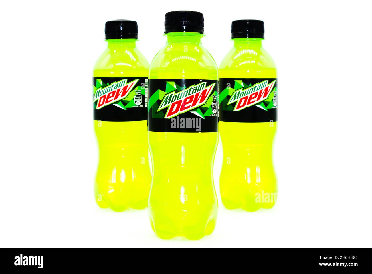 Noida , Utter pardesh , India - october 17 2021 , Cold drink , Cold drink bottles on white background with selective focus in noida october 17 2021 Stock Photo