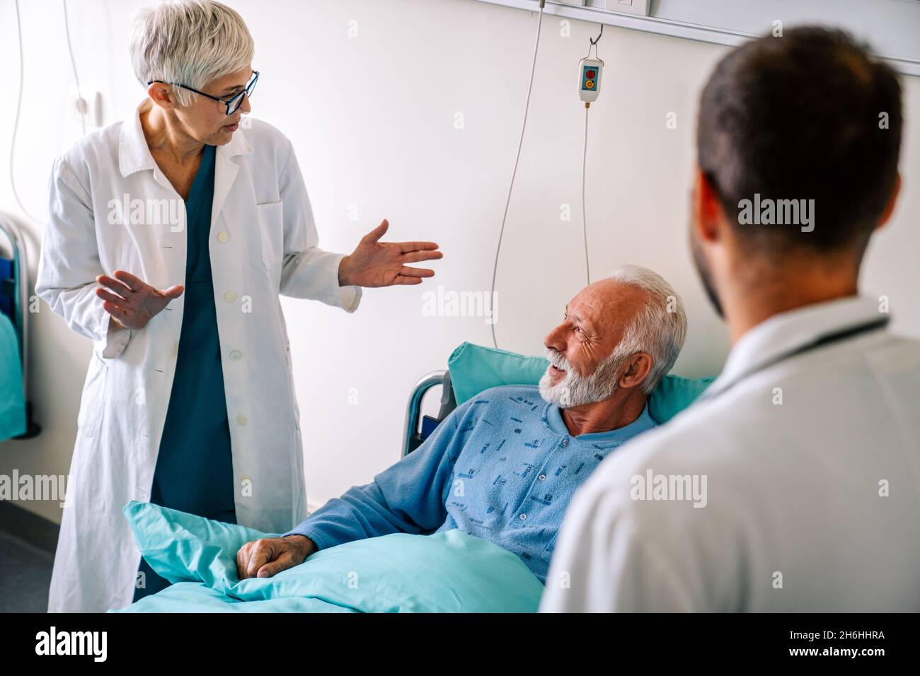 Old man hospital bed hires stock photography and images Alamy