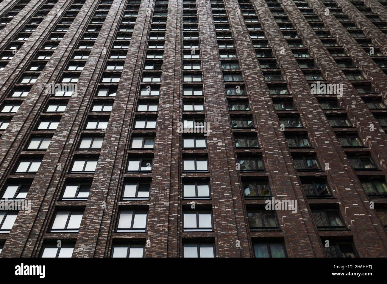 skyscraper windows geometric pattern guide lines brown and grey.concept ...