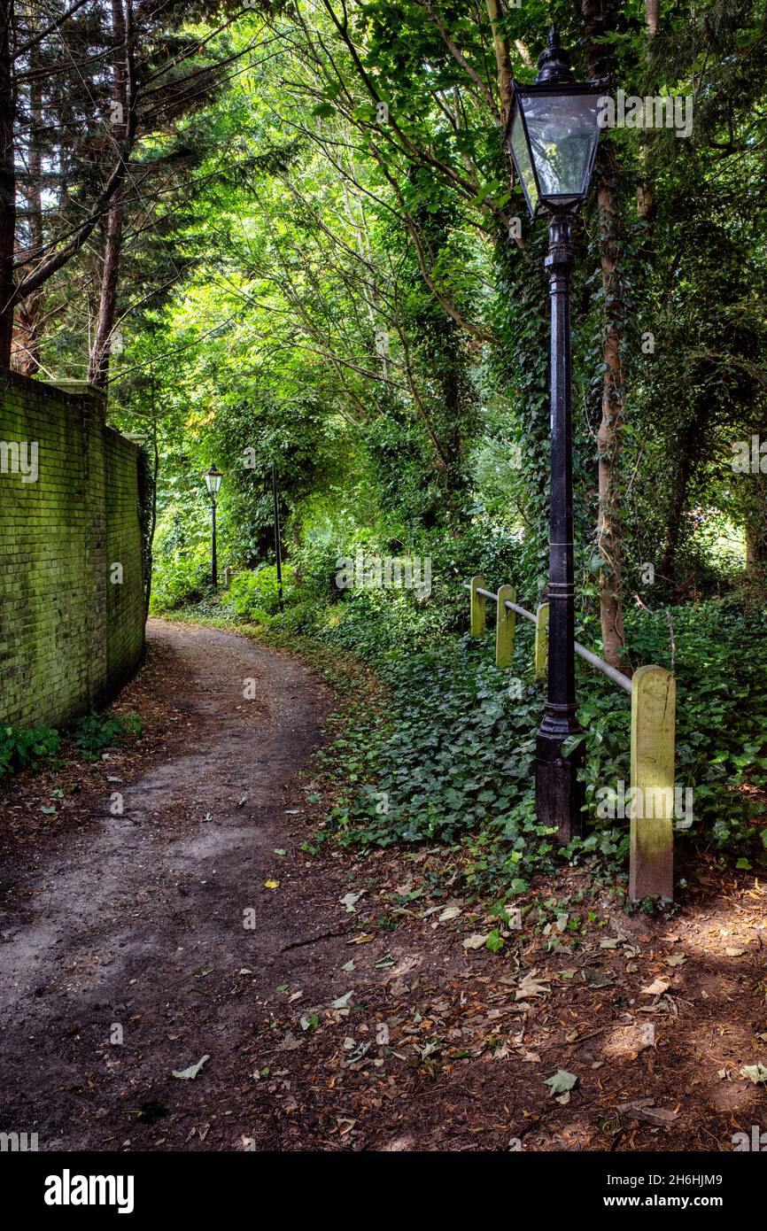 Judges Walk, through Hampstead Heath, London, England, UK Stock Photo