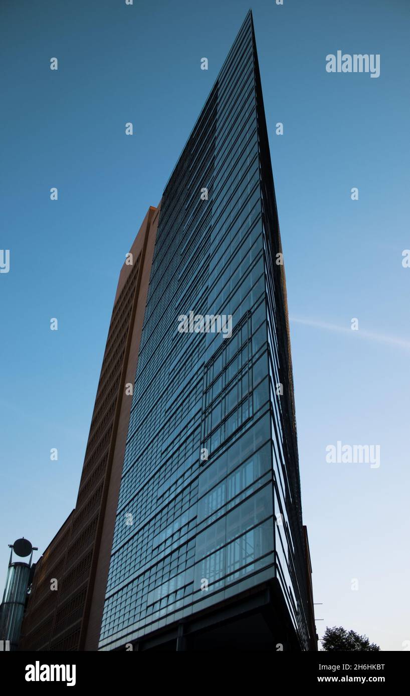 Vertical shot of modern buildings in downtown, Berlin, Germany Stock ...