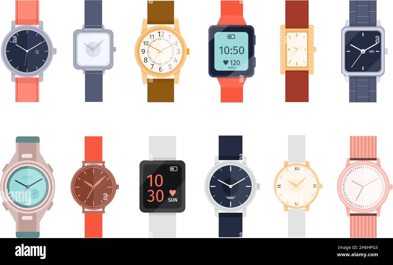 Wristwatches watches Stock Vector Images - Alamy