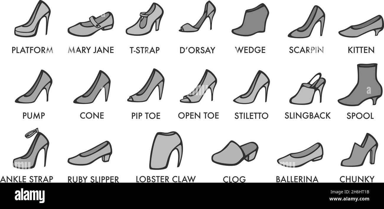 Types of hotsell wedge heels