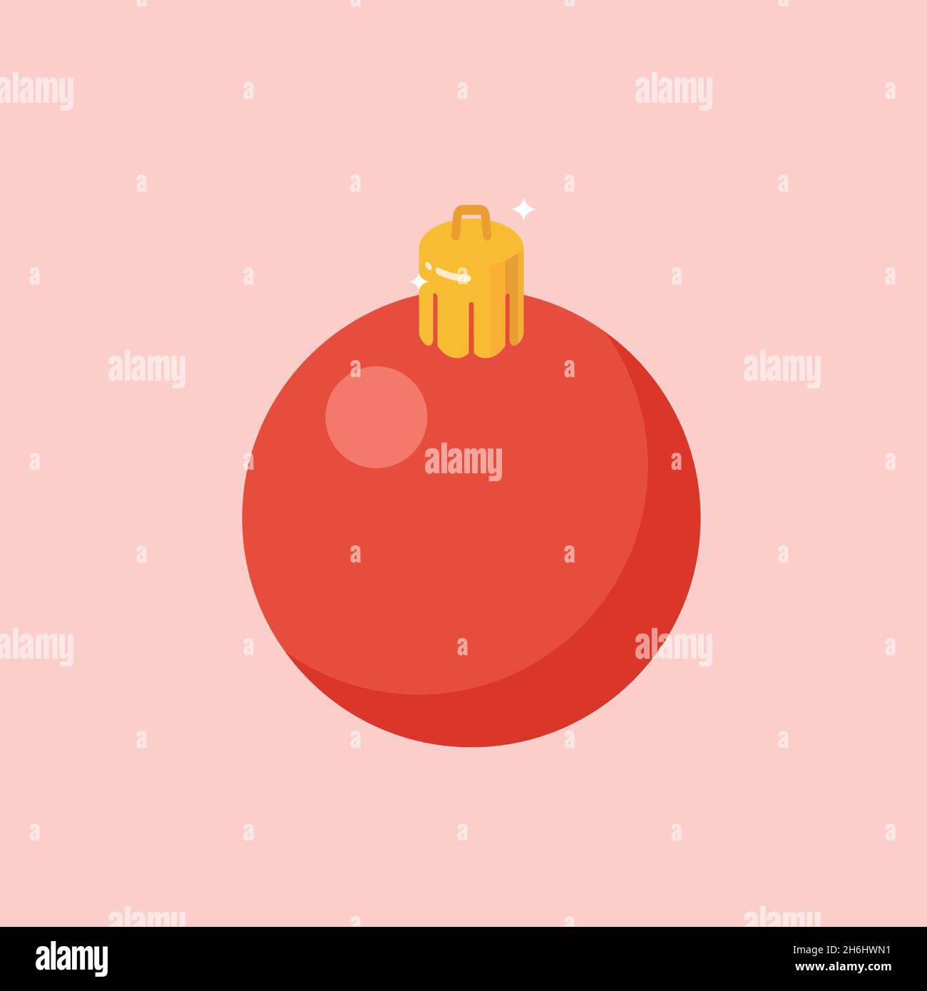 Christmas ball isometric view. Vector illustration Stock Vector Image ...