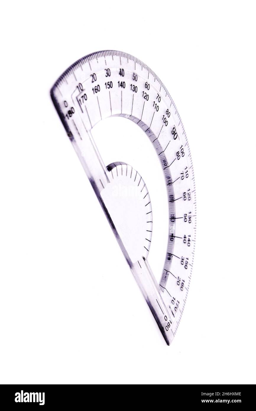 Protecter maths isolated on white background with selective focus Stock Photo