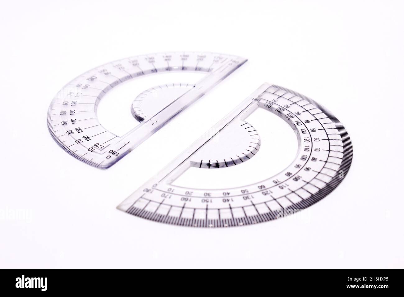 Protecter maths isolated on white background with selective focus Stock ...