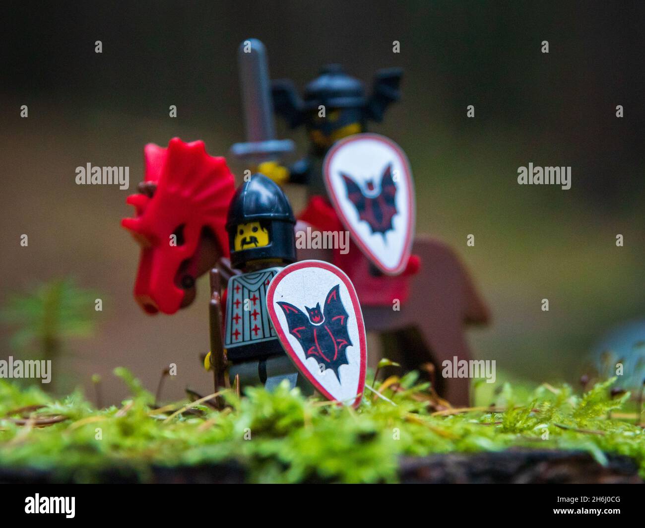 LEGO knights minifigures Stock Photo - Alamy
