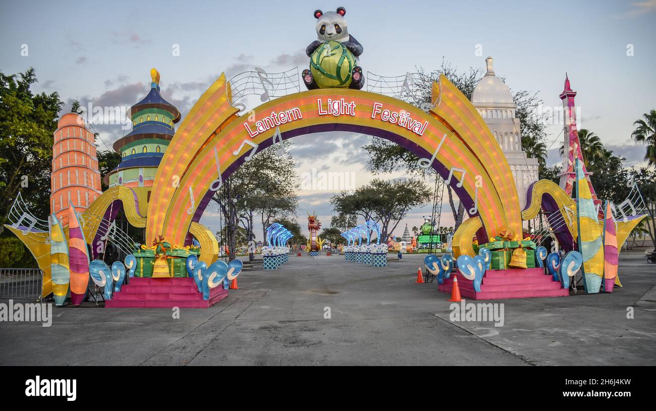 MIAM, UNITED STATES Oct 12, 2021 A beautiful view of a park