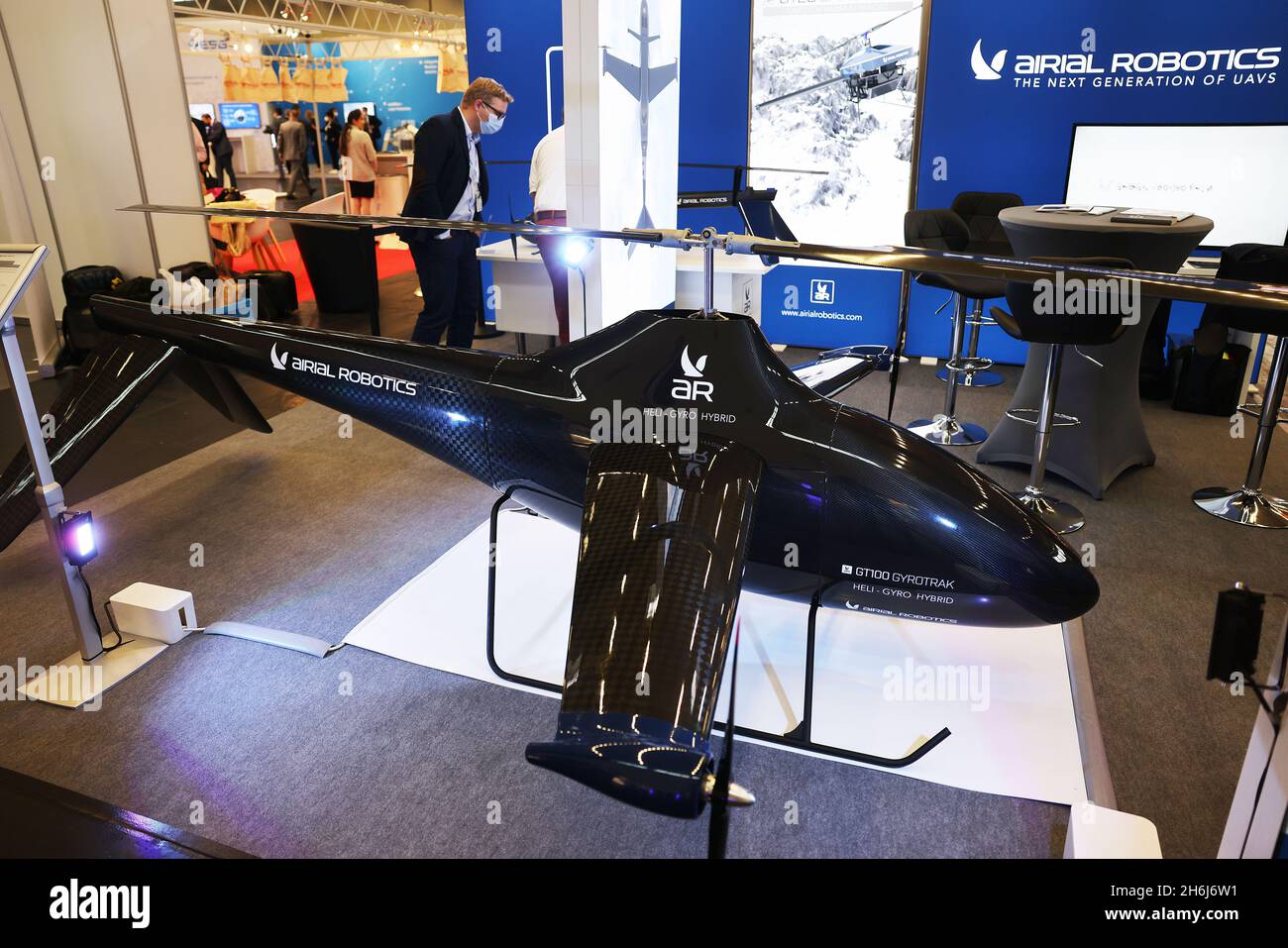 Cologne Germany. 16th Nov 2021. A model of the GT100 gyrocopter